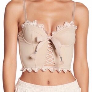 FENTY PUMA by Rihanna Lace Trapunto Bustier 0 xs